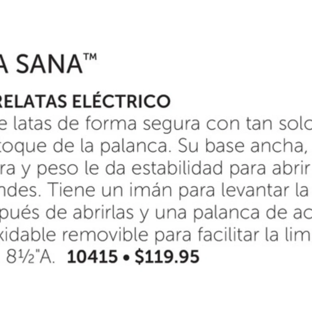 Vida Sana Electric Can Opener